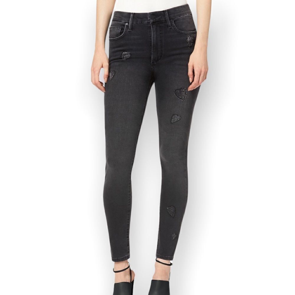 Stephanie Gottlieb x Joe’s NWT Bedazzled The Charlie Ankle Skinny Jeans Size 23